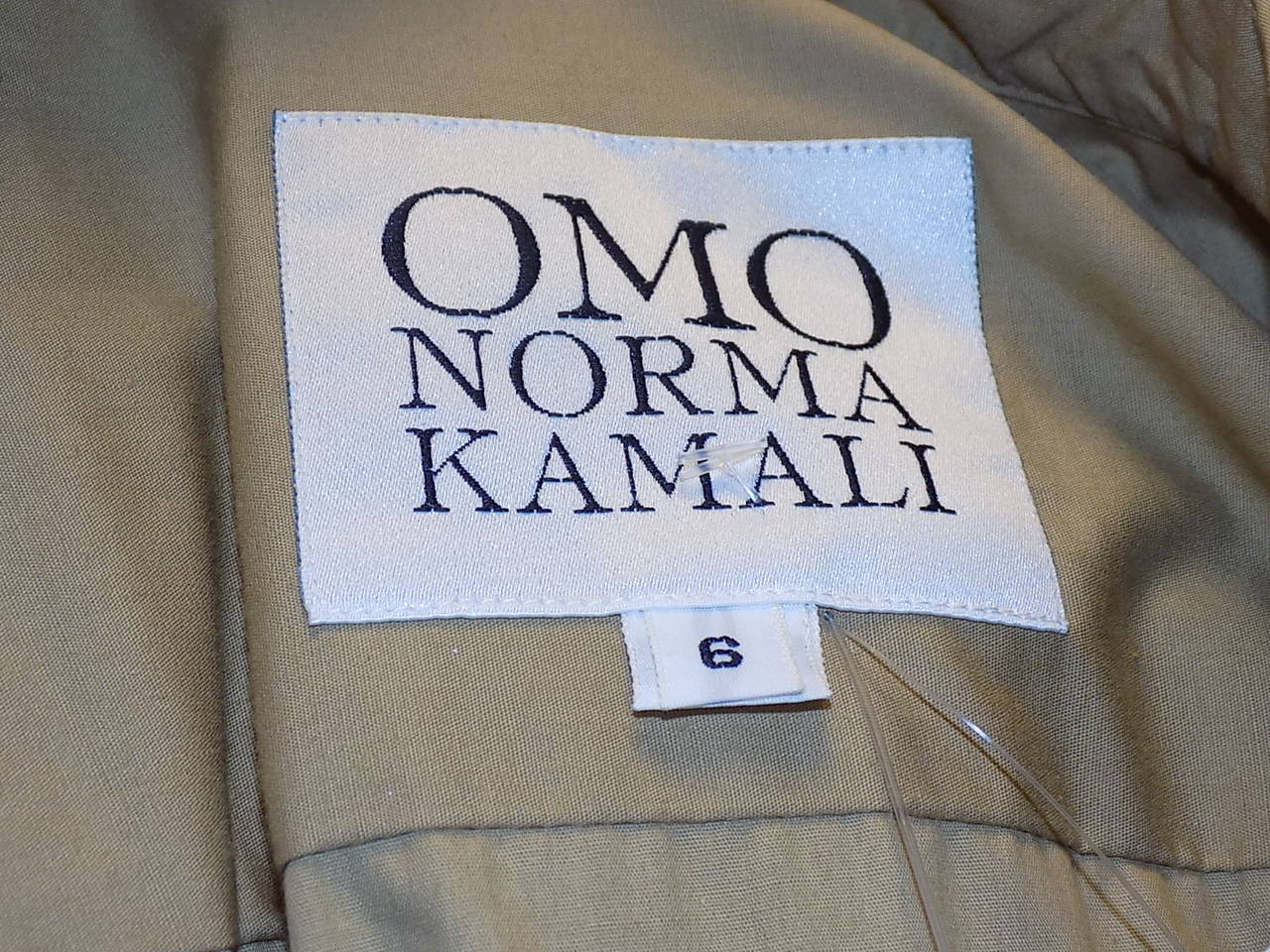 Women's OMO Norma Kamali Cotton  Safari shorts Jumper 1980's