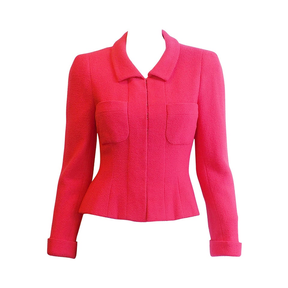 Chanel Haute Couture Fitted short jacket / blazer For Sale