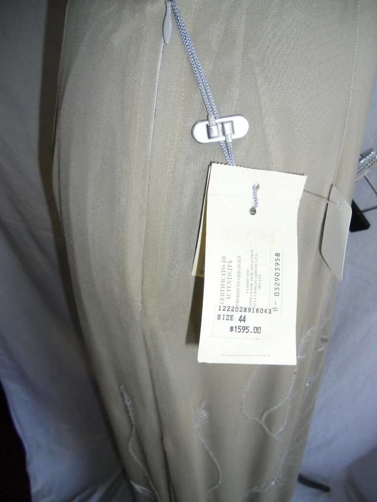 Giorgio Armani NWT long Embroidered and  Beaded Skirt For Sale 3