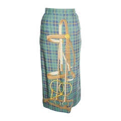 Retro Early 90's Equestrian Ralph Lauren Long Skirt