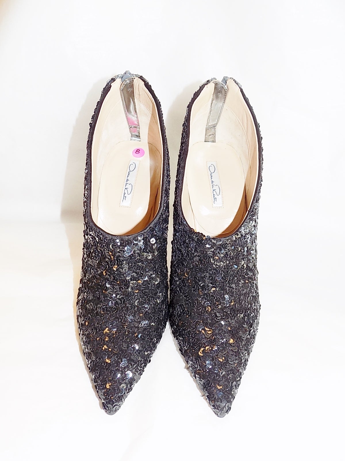 Oscar de la Renta Eva sequined ankle boots SOLD OUT sz 8 In New Condition In New York, NY