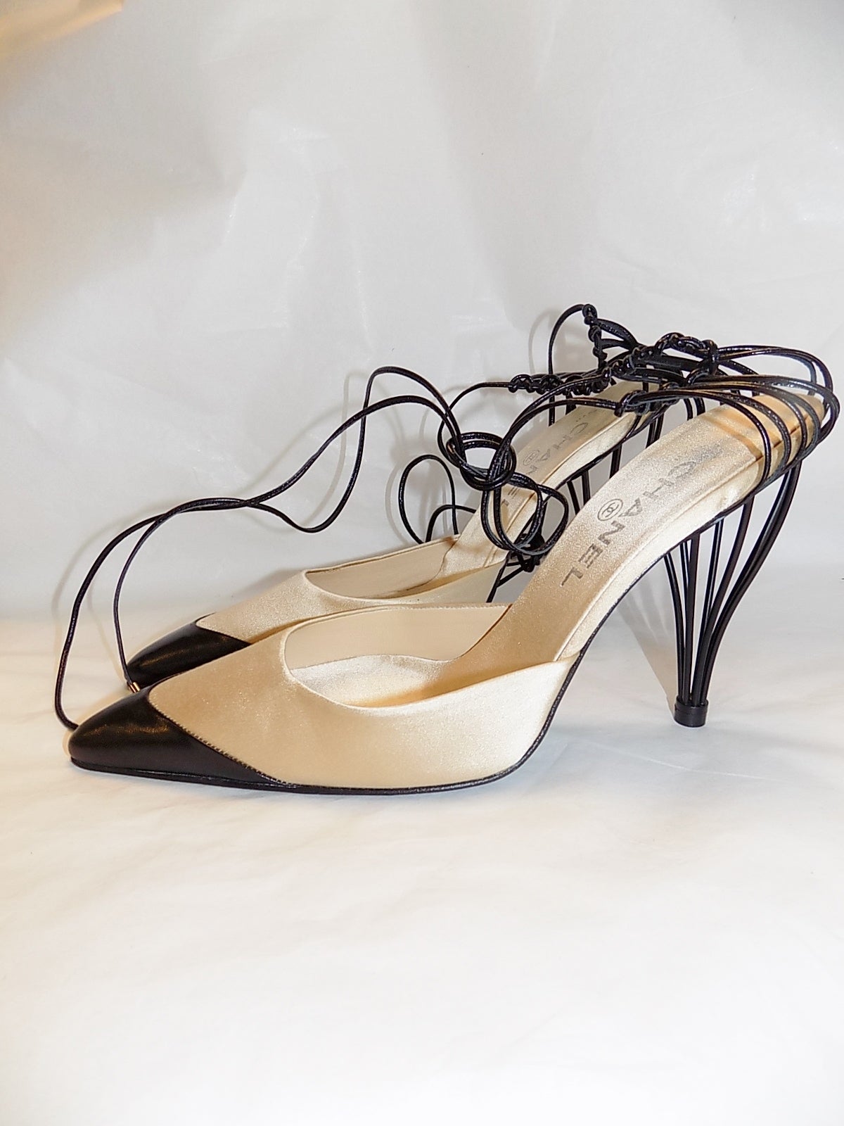 Chanel Wire Heel Shoes NEW  Sz 39.5 1