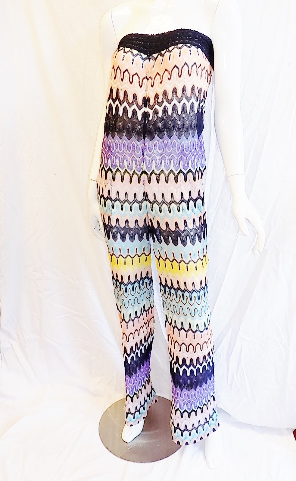 Missoni Mare Jumpsuit - Strapless Zig Zag  Jumper In Excellent Condition In New York, NY