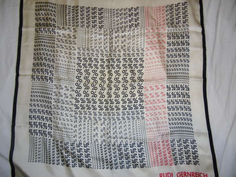 Rudy  Gernreich Vintage Scarf In Excellent Condition For Sale In New York, NY