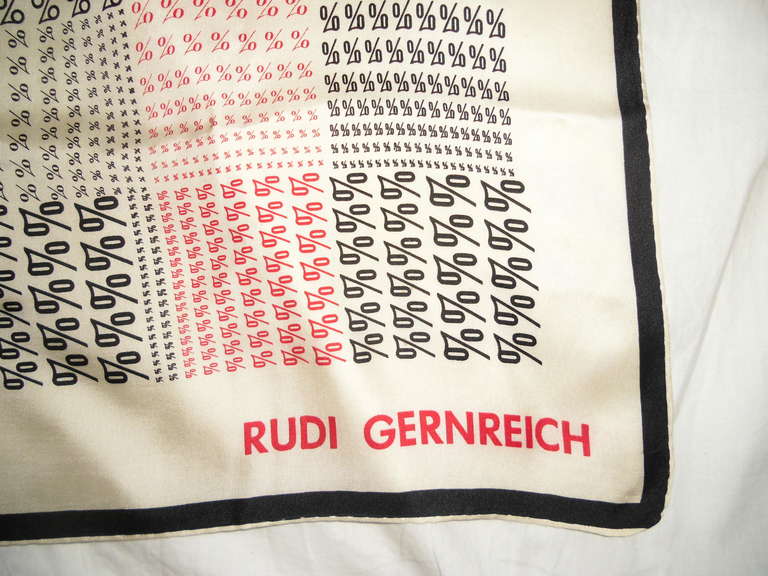 Rudy  Gernreich Vintage Scarf For Sale 1