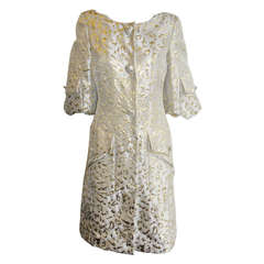Used Tuleh Gold  brocade Coat Dress