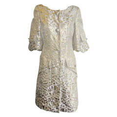 Tuleh Gold  brocade Coat Dress