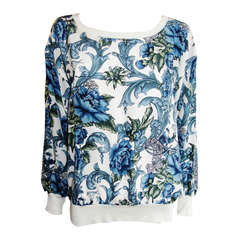 Vintage Floral  silk blouse from Salvatore Ferragamo
