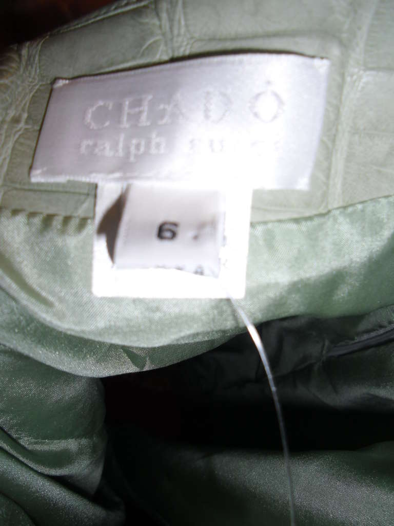 Women's Chado Ralph Rucci Couture Alligator Skirt