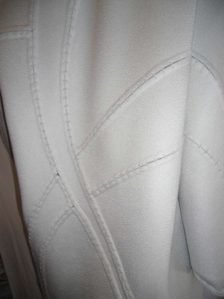 Ralph Rucci Chado Cashmere and Fur coat with skirt suit / ensamble For Sale 1