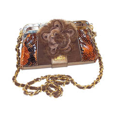 Vintage Dolce & Gabbana  small Evening  Clutch - cross body bag -  belt wallet