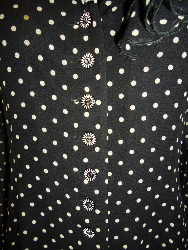 Women's Emanuel Ungaro  silk  Polka Dot   Dress