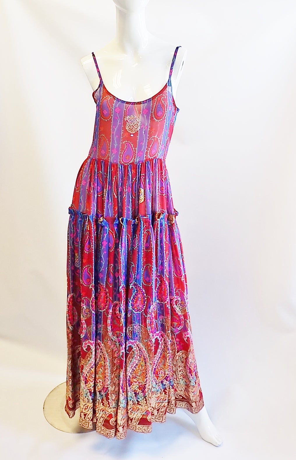 ICONIC Lanvin   Vintage Haute Couture Gipsy Cillection  Gown Circa 1971 In Excellent Condition In New York, NY