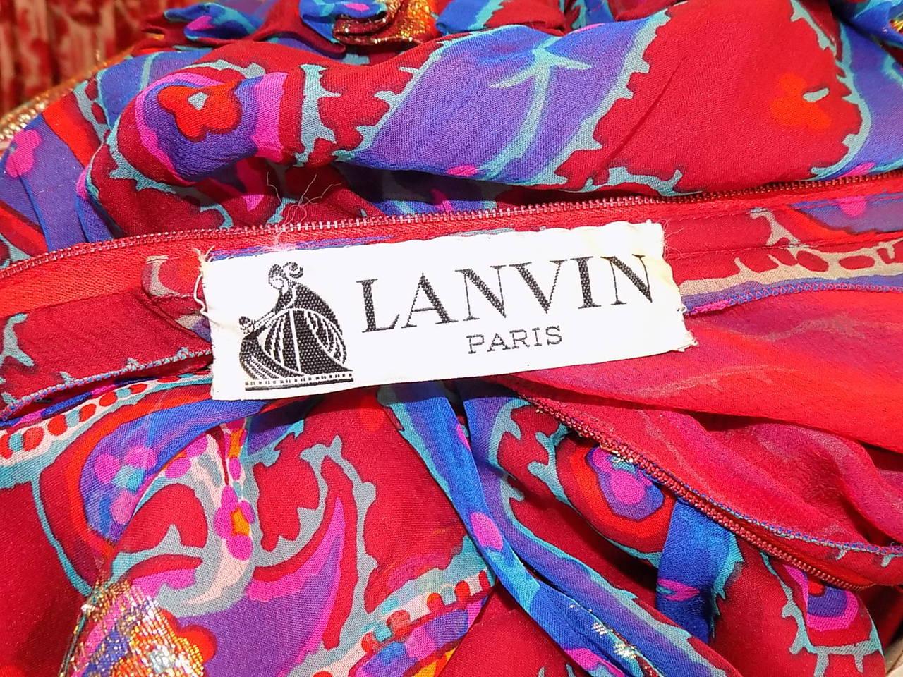 ICONIC Lanvin   Vintage Haute Couture Gipsy Cillection  Gown Circa 1971 2