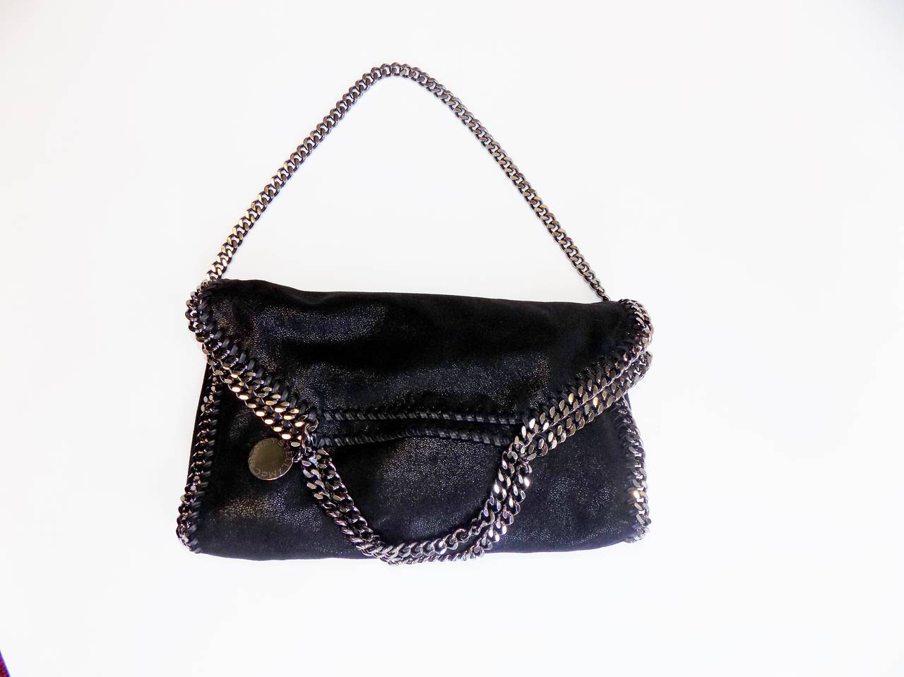 Stella McCartney Large  Fold-Over Falabella, Black New ! In New Condition In New York, NY