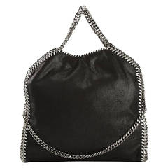 Stella McCartney Large  Fold-Over Falabella, Black New !