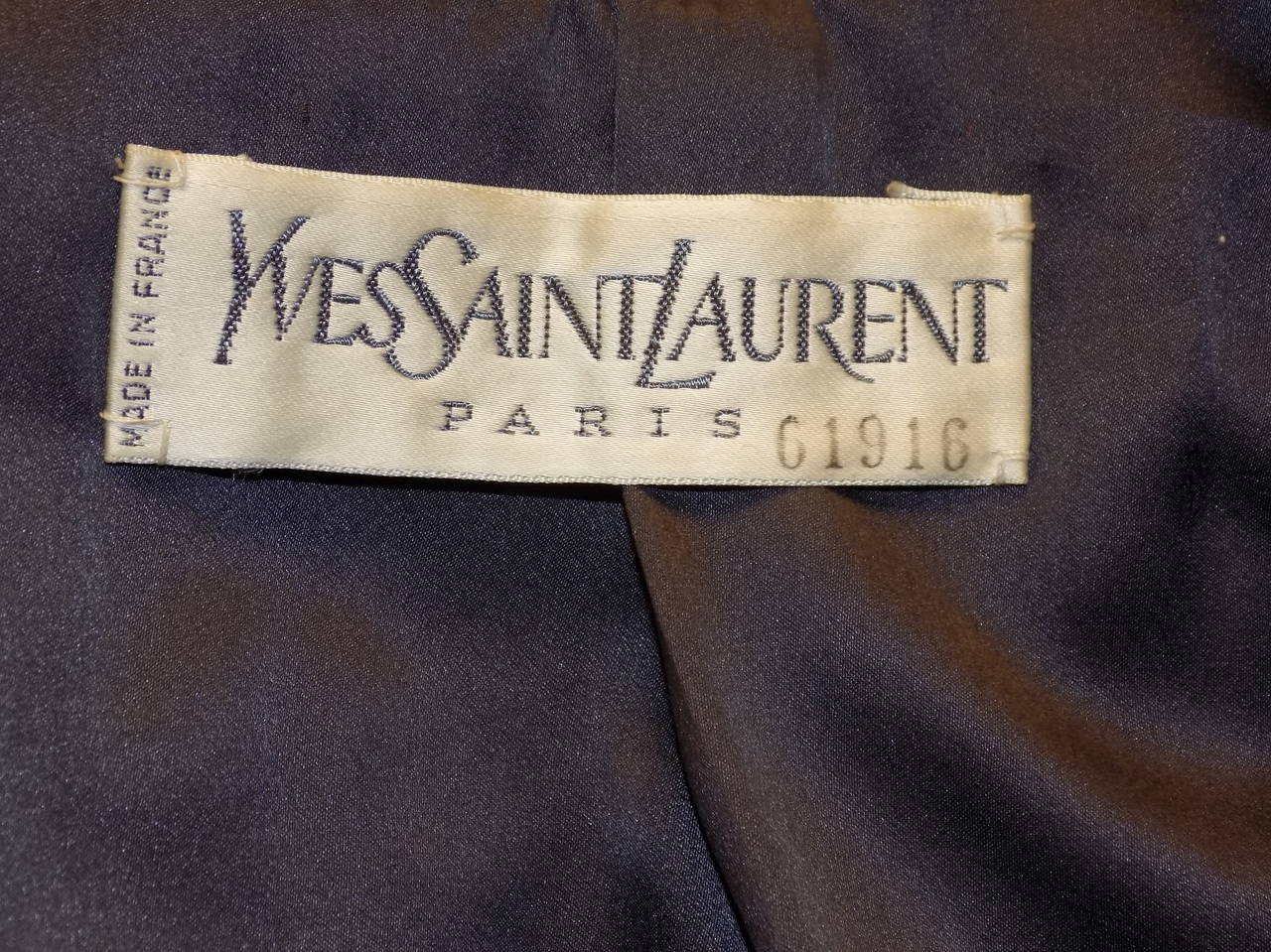 YVES SAINT LAURENT Haute Couture  classic sexy  wool skirt suit 4