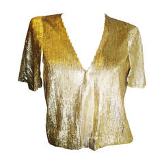 Christian Dior Flapper  Gold sequins bolero jacket Top