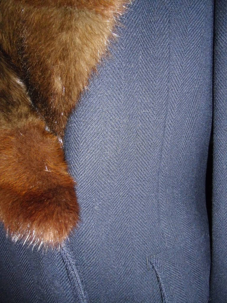 Dunhill Tailors Mens Coat sheared  mink fur lined  Dated 1971 1