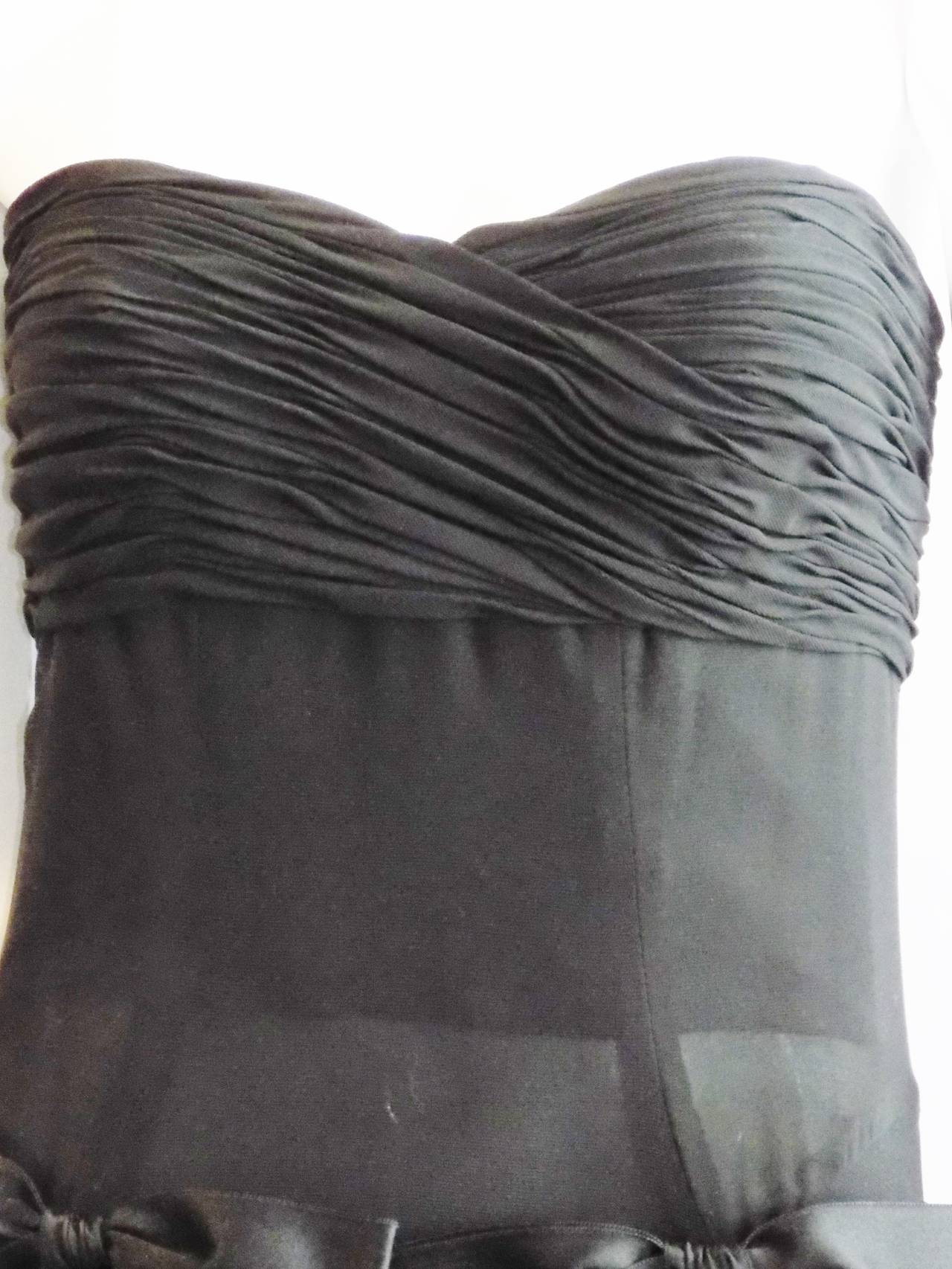 Chanel Elegant Black Evening Silk  dress 2