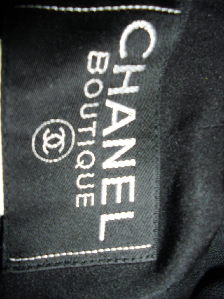 Chanel black skirt  suit  w gripoix buttons Coll 96 A 1