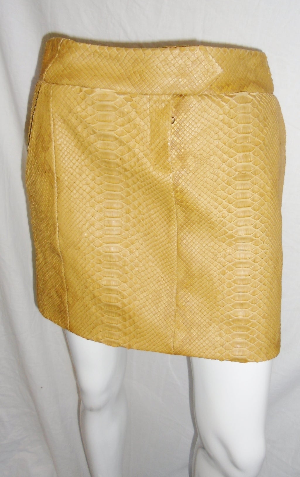 Borbonese Genuine  Python  Coat Jacket and mini skirt  For Sale 2
