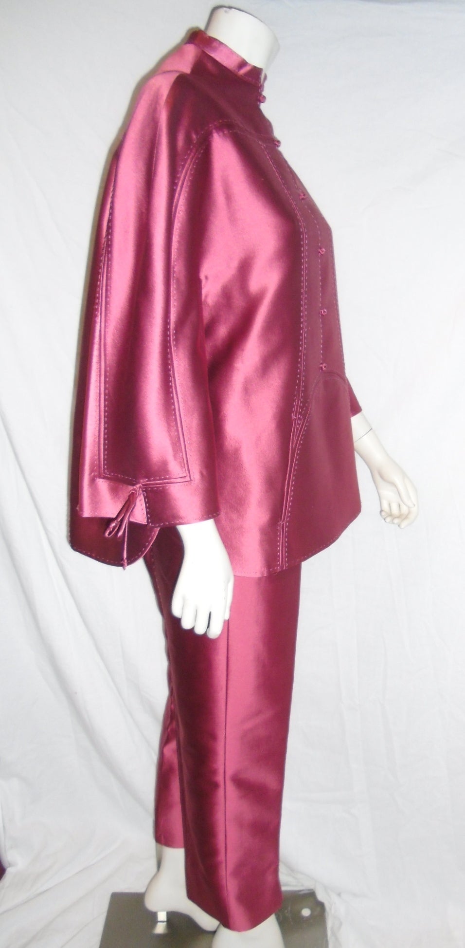Chado Ralph Rucci new Stunning evening pant suit sz 10 For Sale 2