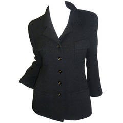 CHANEL classic Black boucle  jacket/ blazer