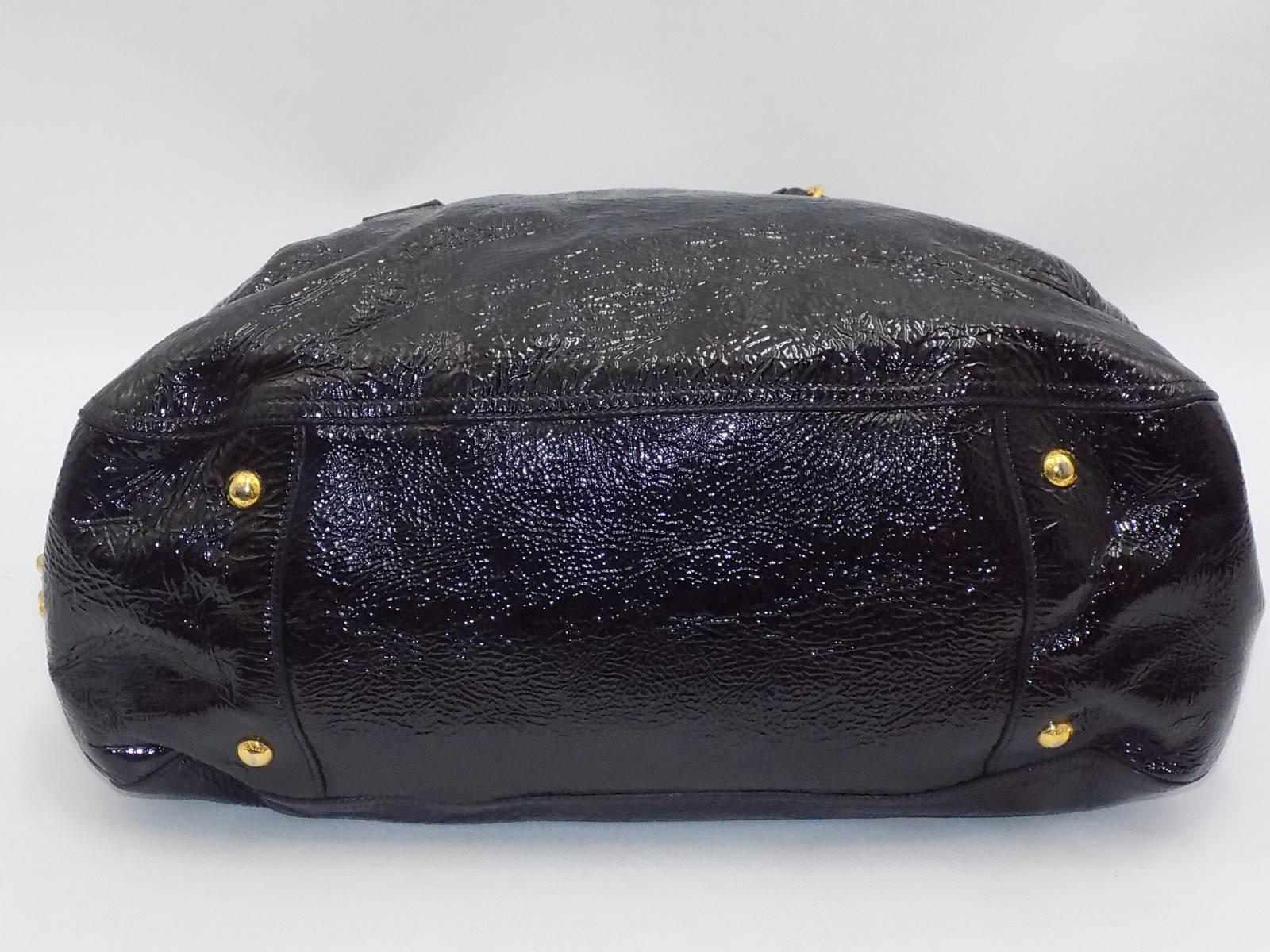 Prada Bauletto Bowler bag Black Patent / Vernice Leather 1