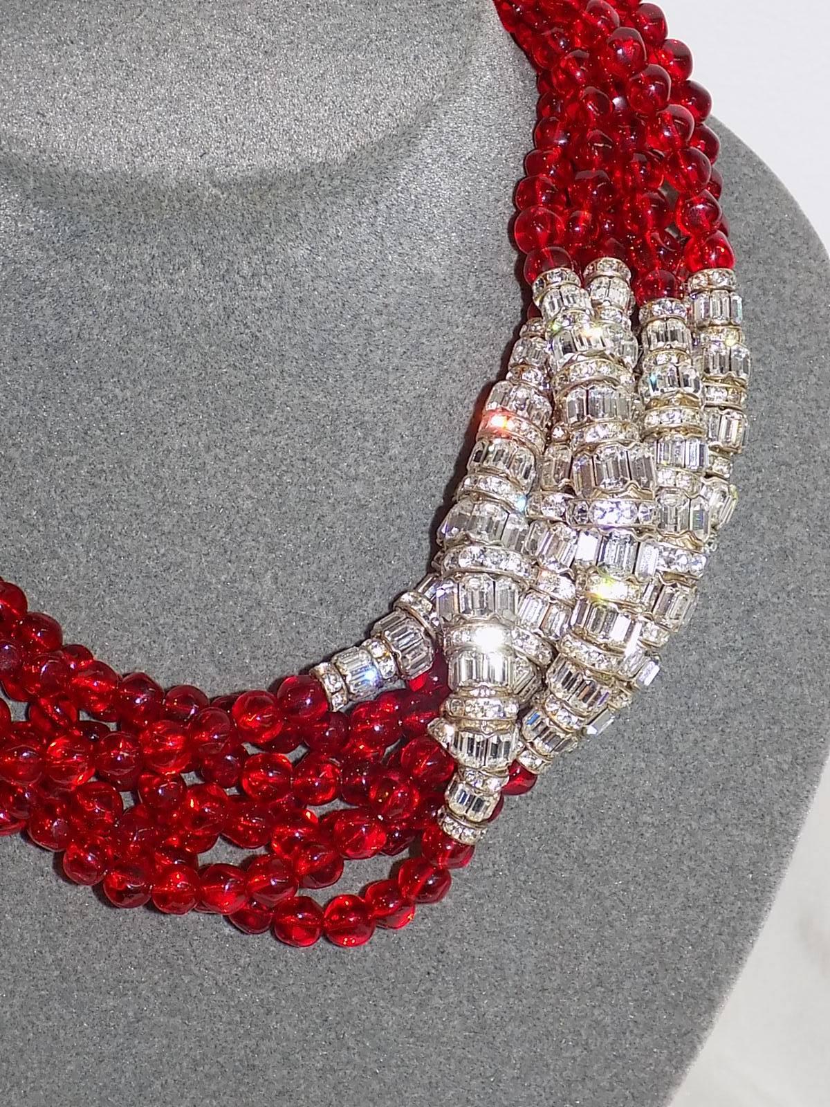 glass bead necklace ideas