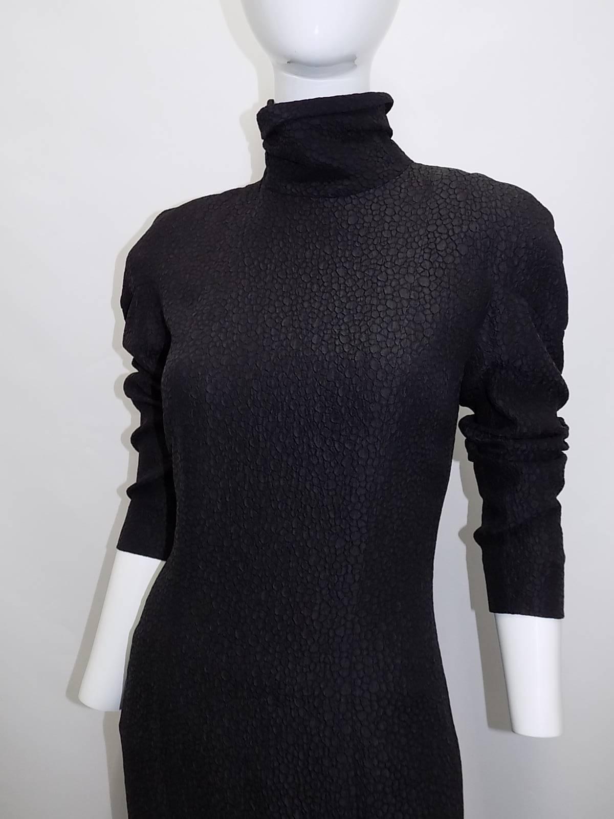 Women's vintage Lanvin paris black cocktail dress with bows  For Sale