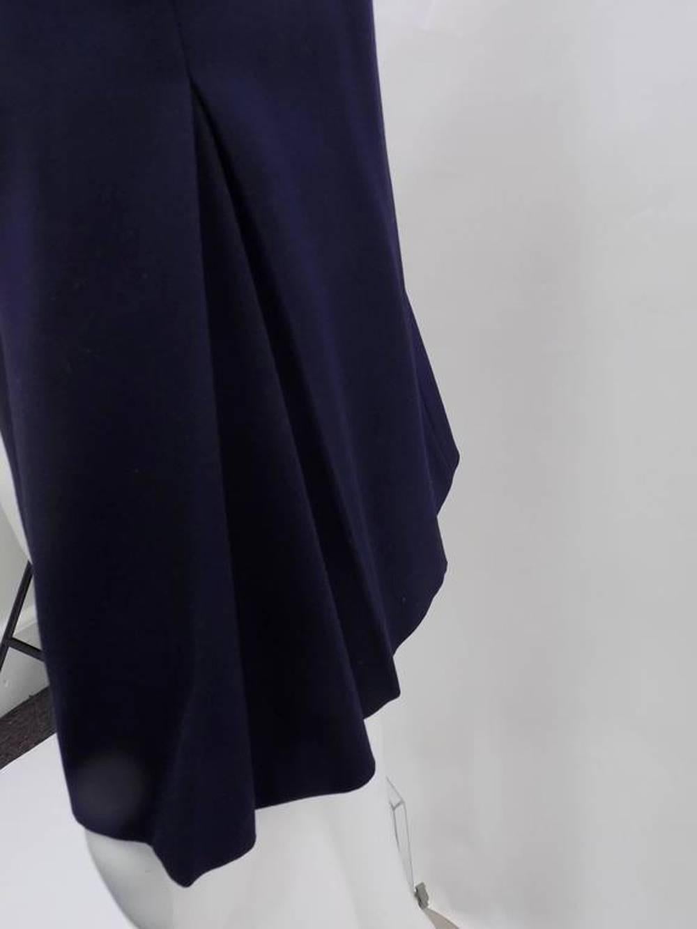 Chanel Navy Military style Frock Coat jacket skirt suit CC logo buttons 1991 1