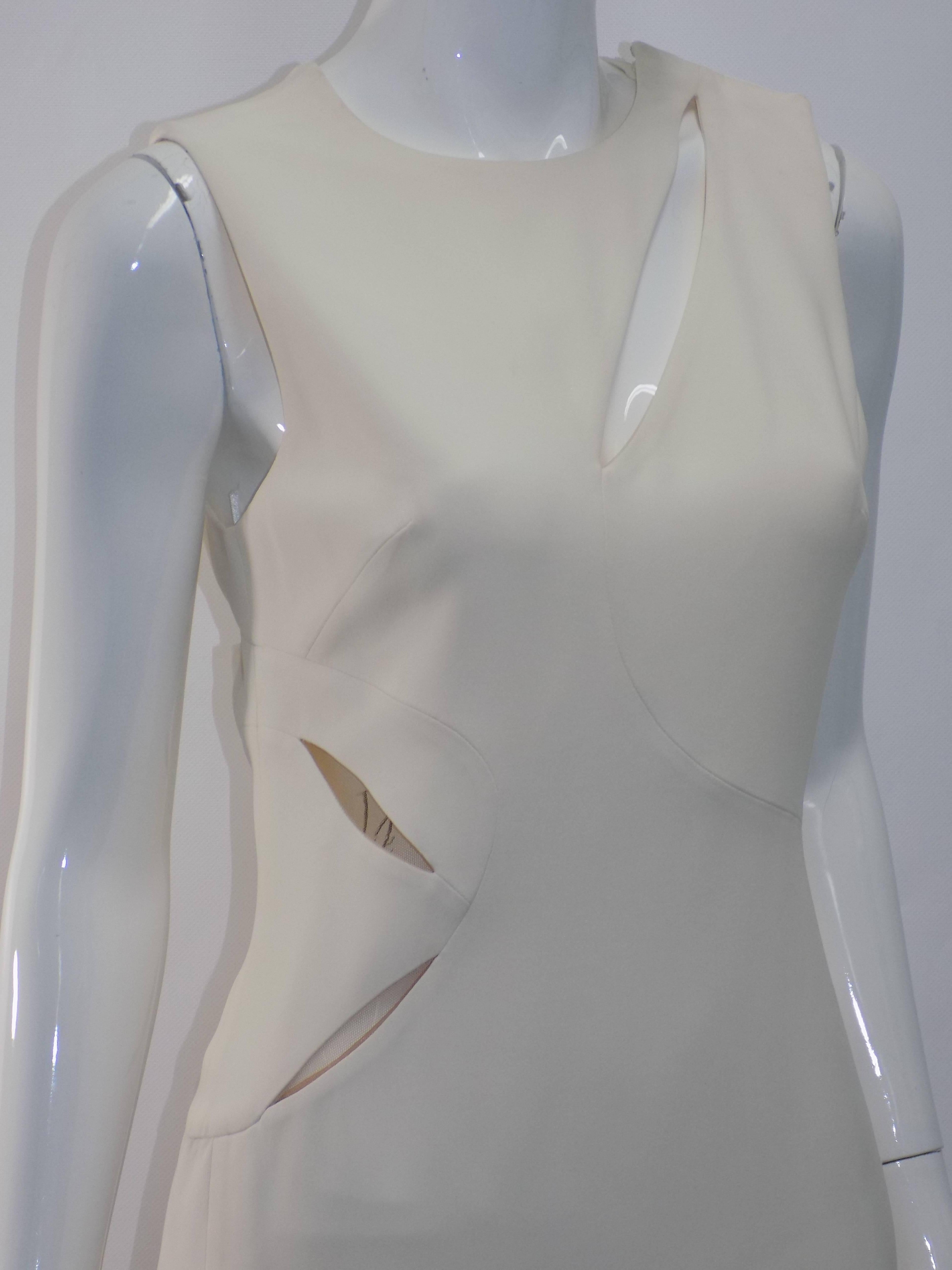Women's Versace Assymetrical  Cutout silk-cady gown  For Sale