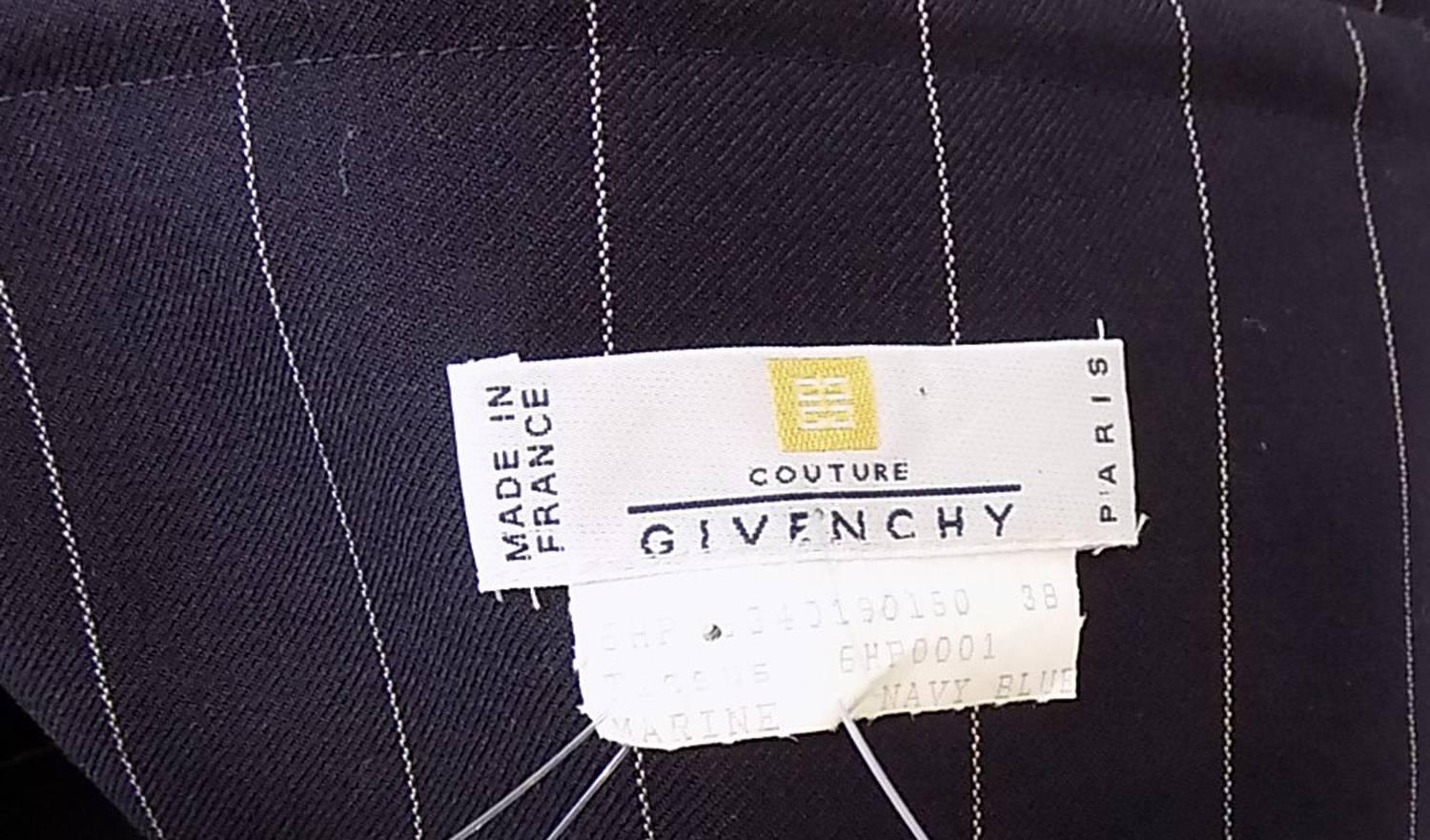 Givenchy Couture  rare belted  wool skirt 2