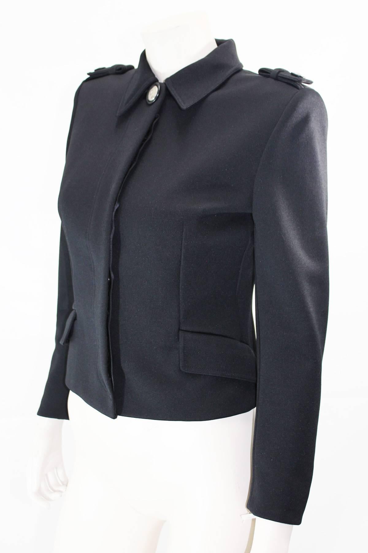 Gianni Versace  Couture  Vintage   Military Black Jacket Circa 1994 1