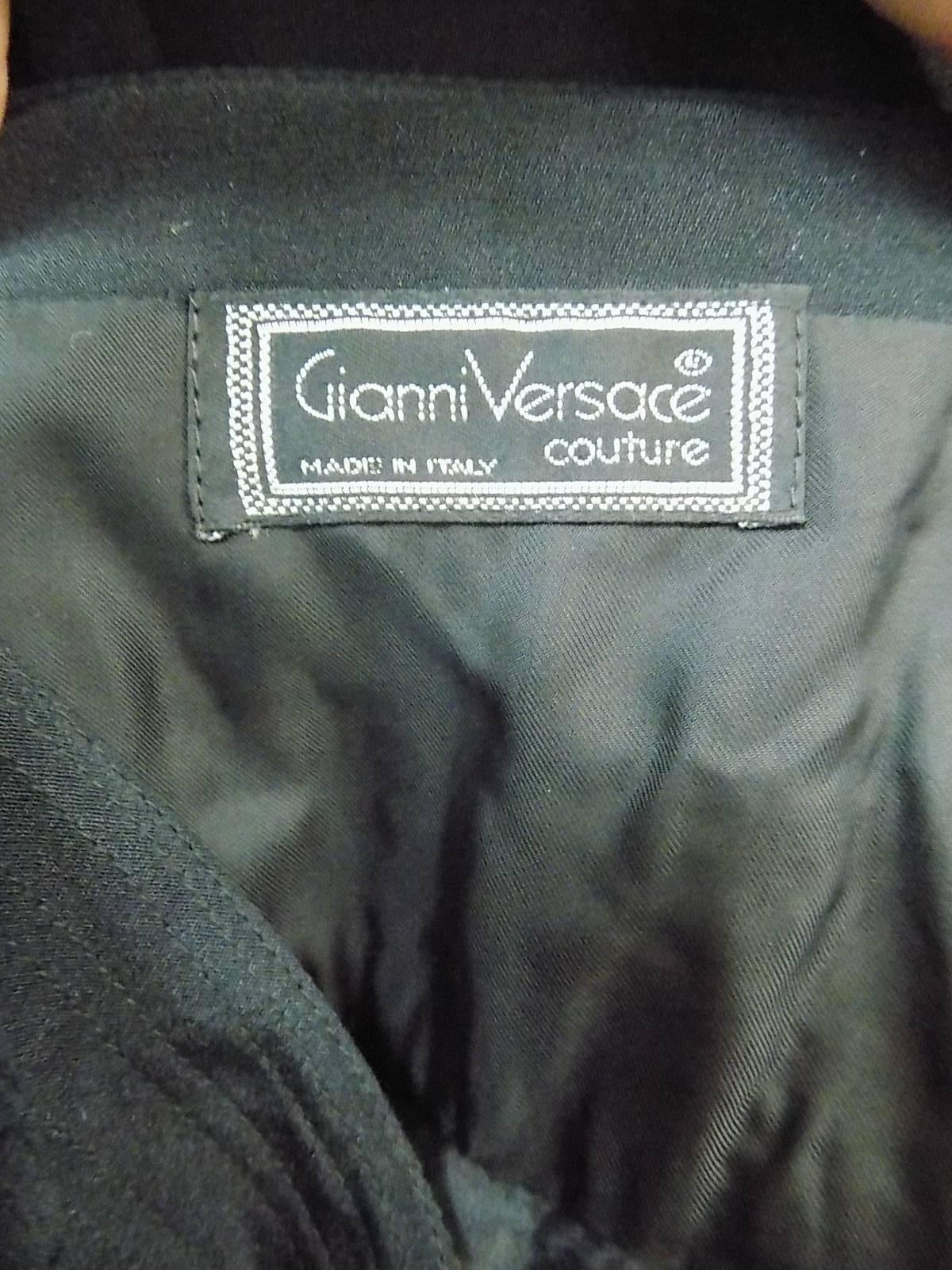Gianni Versace Couture  Evening Gown with Ostrich Feathers 1990's 1
