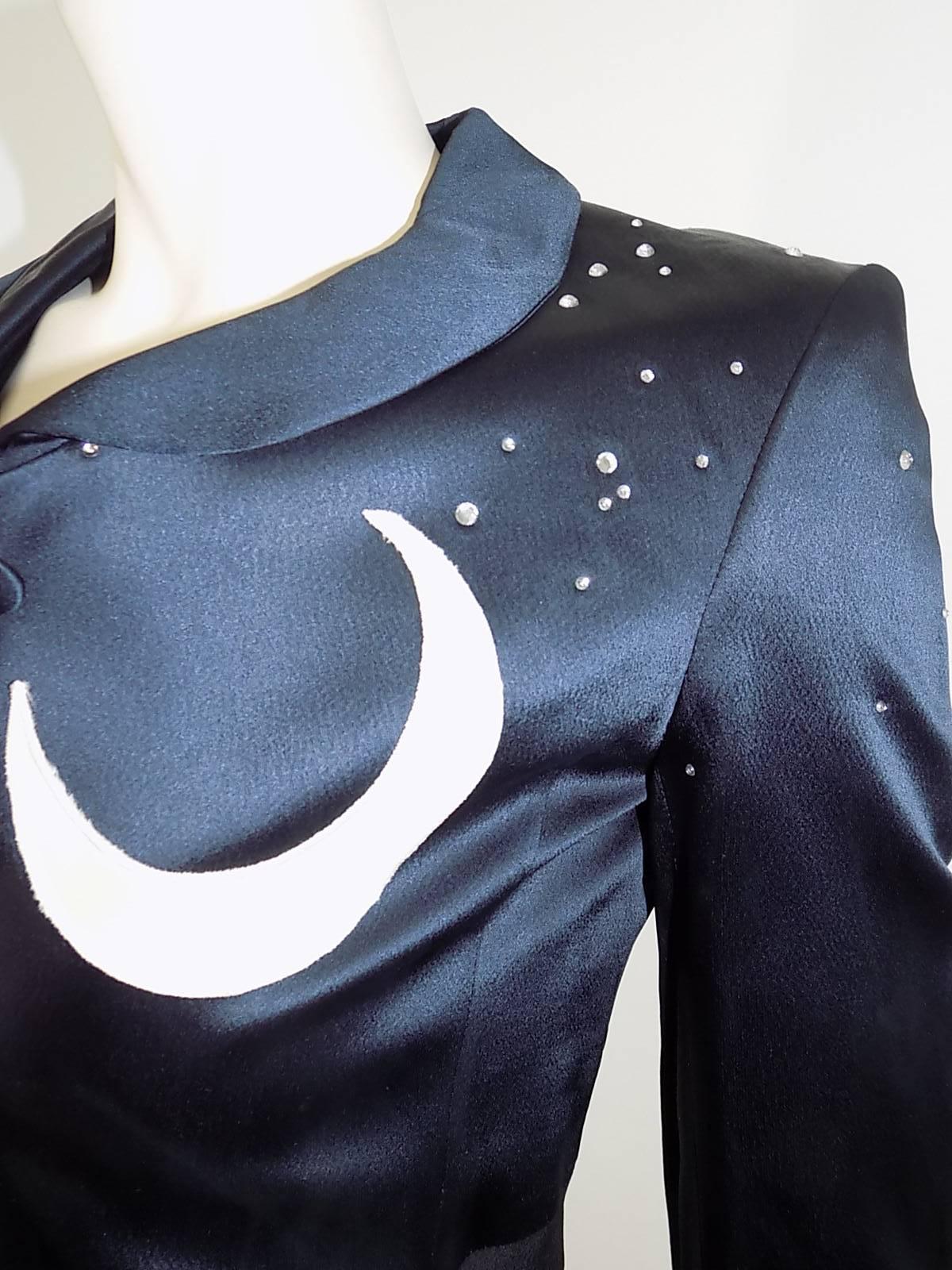Moschino Cheap and Chic Midnight Moon Vintage Jacket In New Condition In New York, NY