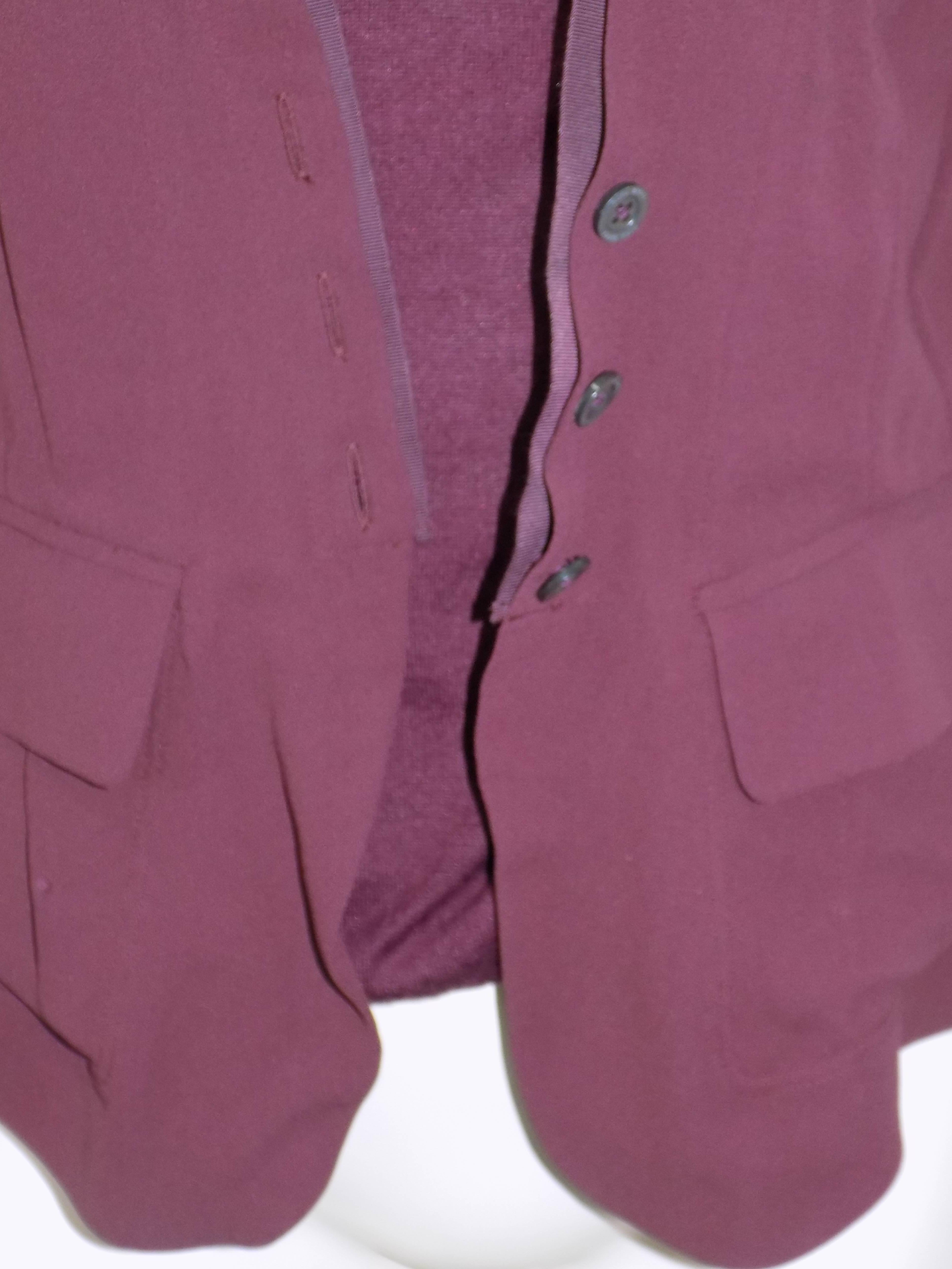 Black Nina Ricci silk and cashmere sweater set jaket/ top                           