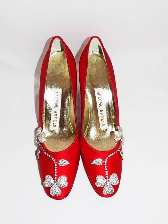 RED Helene Arpels Couture jeweled shoes masterpiece for your feeet at 1stDibs helene arpels