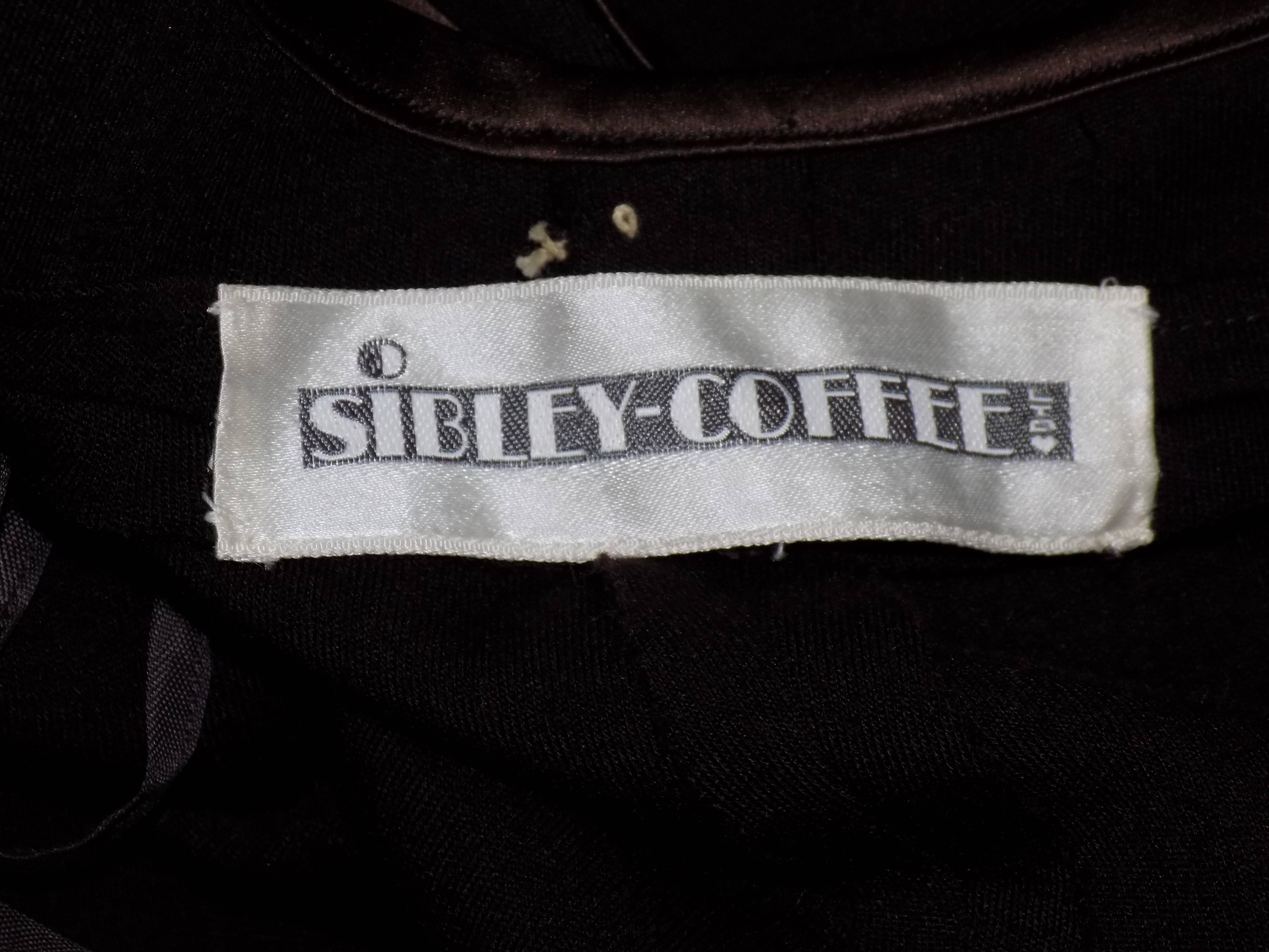 Sibley- Coffee Iconic halter wrap maxi dress gown Circa 1970 For Sale 2