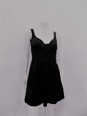 Moschino corset fit and flare tie front dress