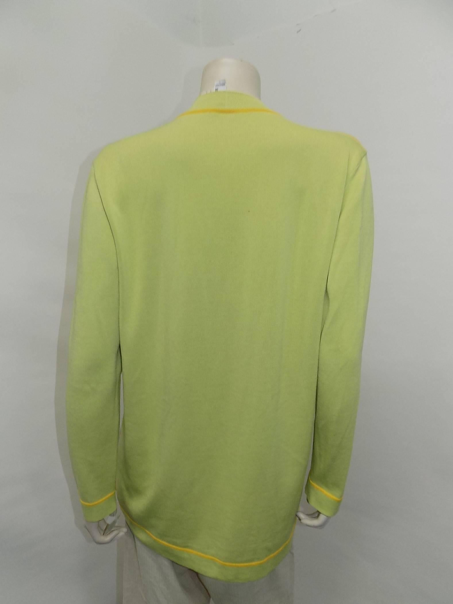 Vintage Hermes Polo Theme Cardigan Sweater 4