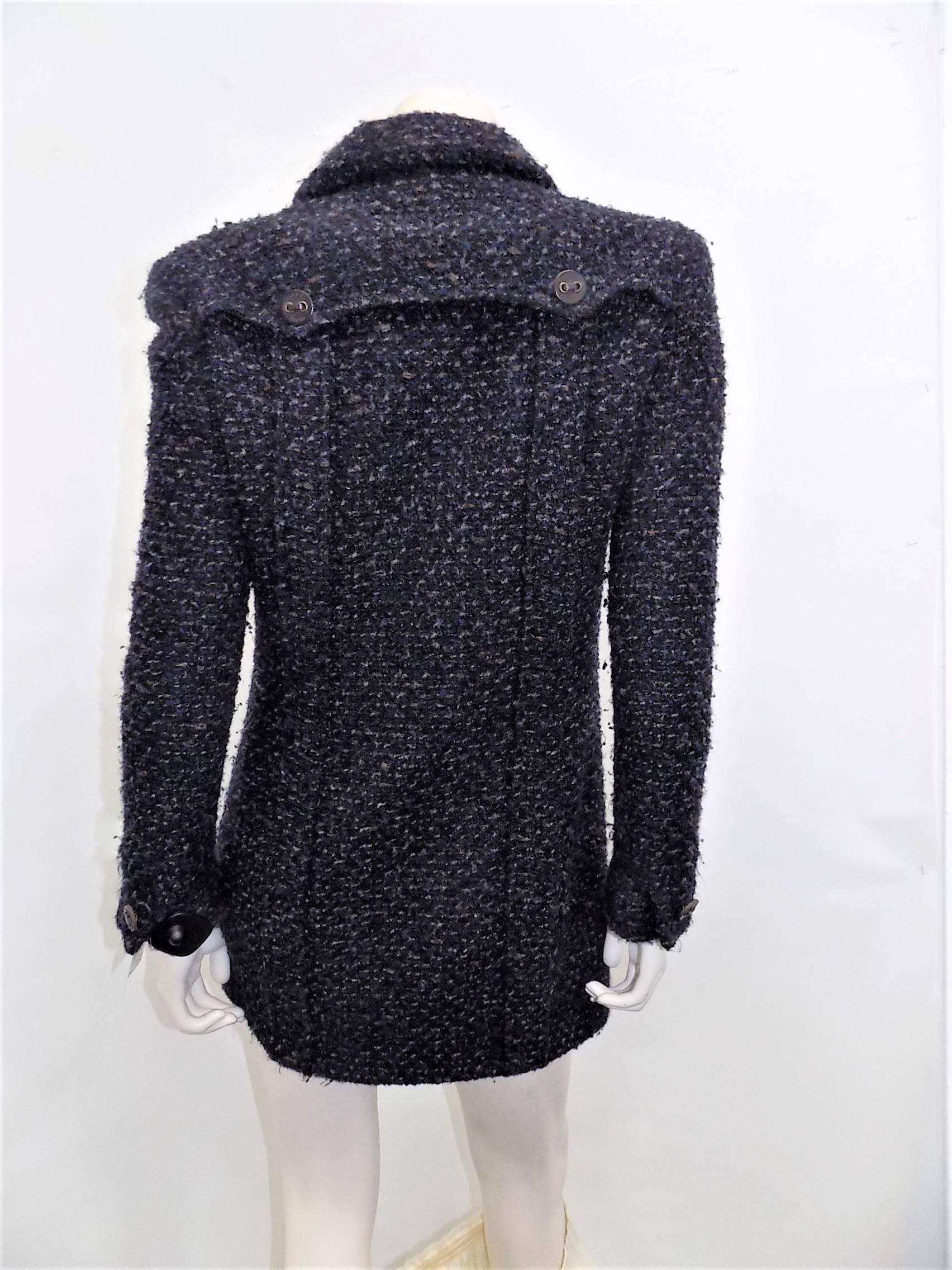 Black Short Chanel Boucle Jacket / coat