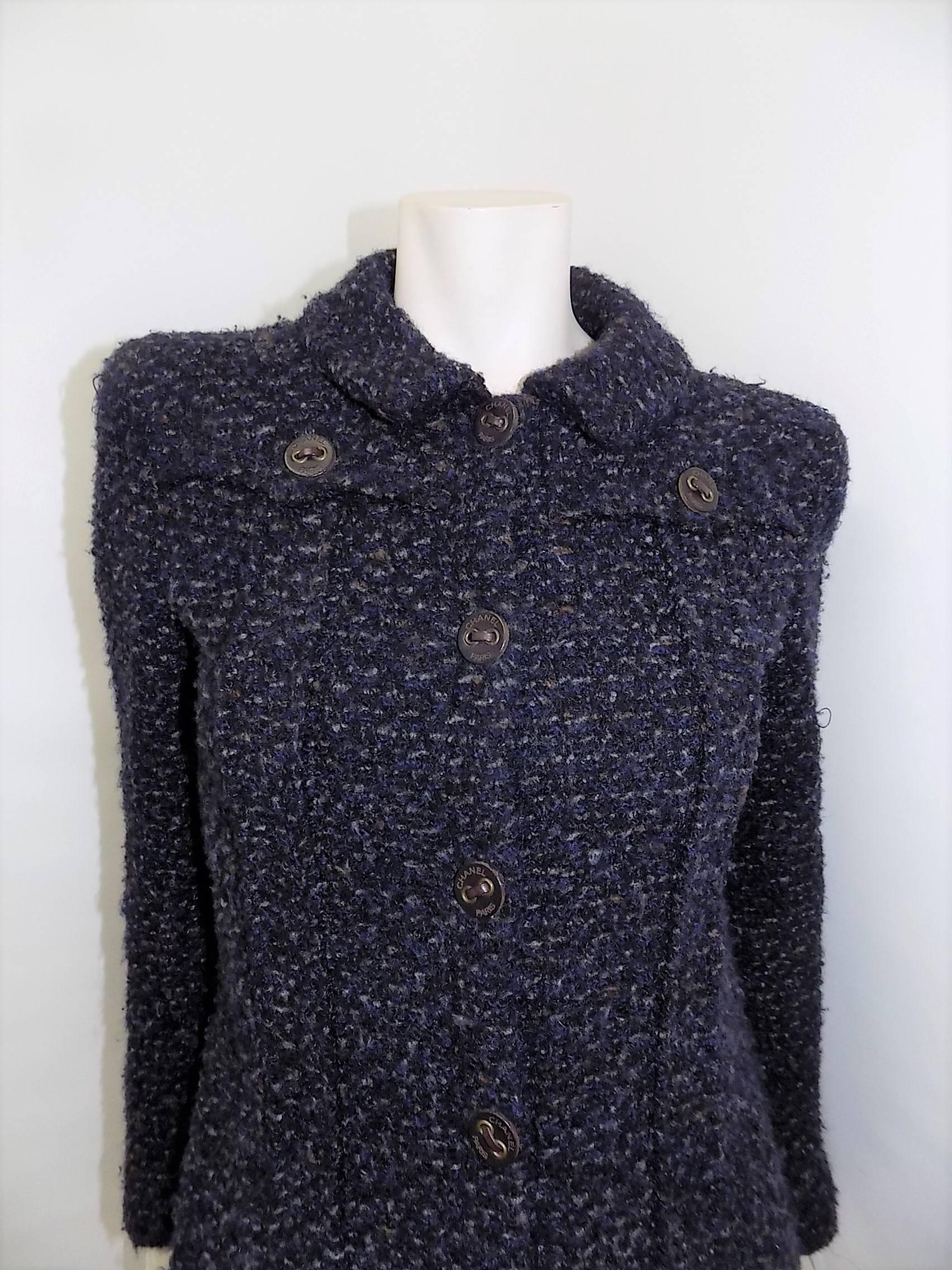 Short Chanel Boucle Jacket / coat In Excellent Condition In New York, NY