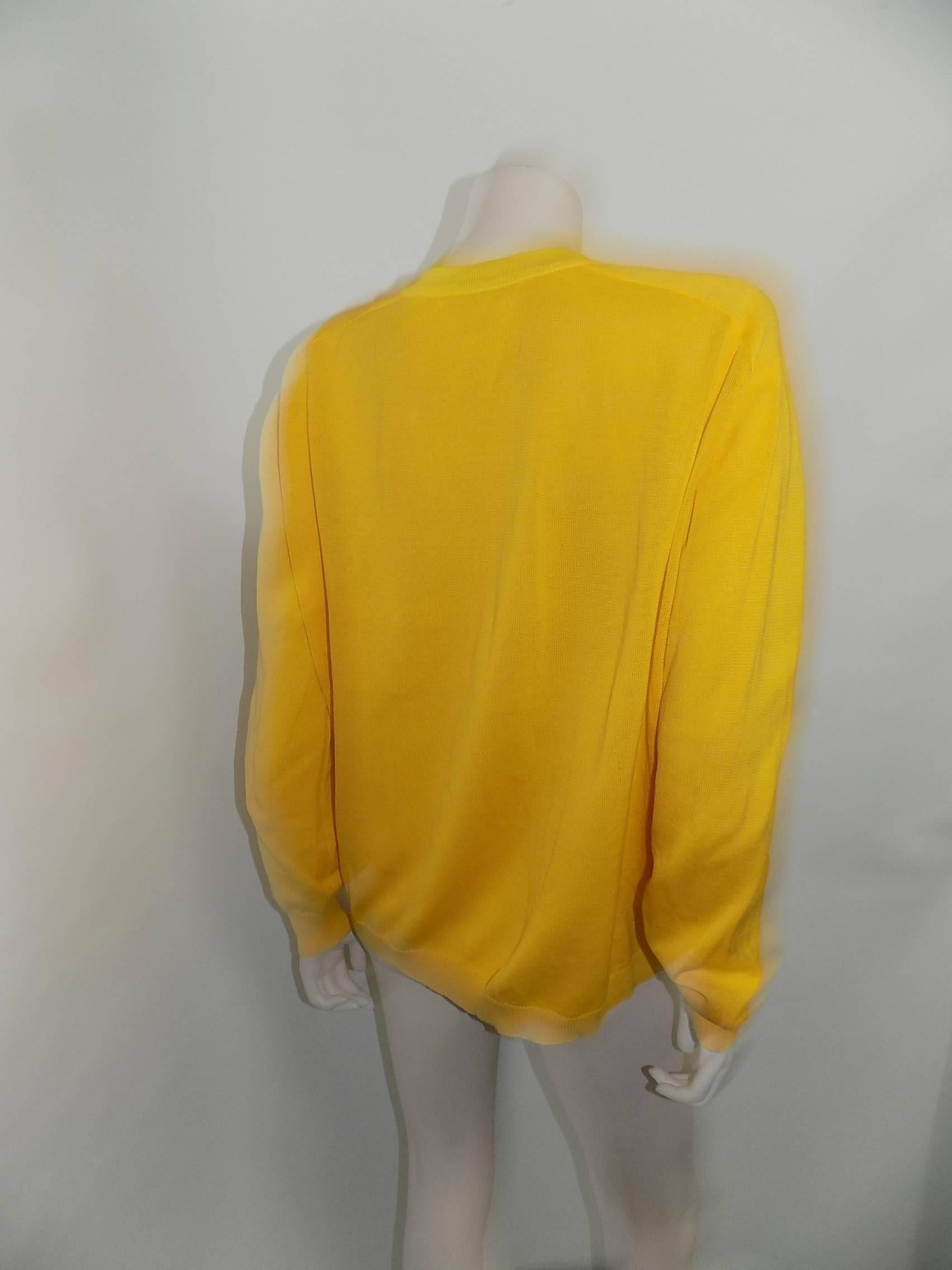 Vintage Hermes 'Reprise' Cardigan Sweater In Excellent Condition In New York, NY