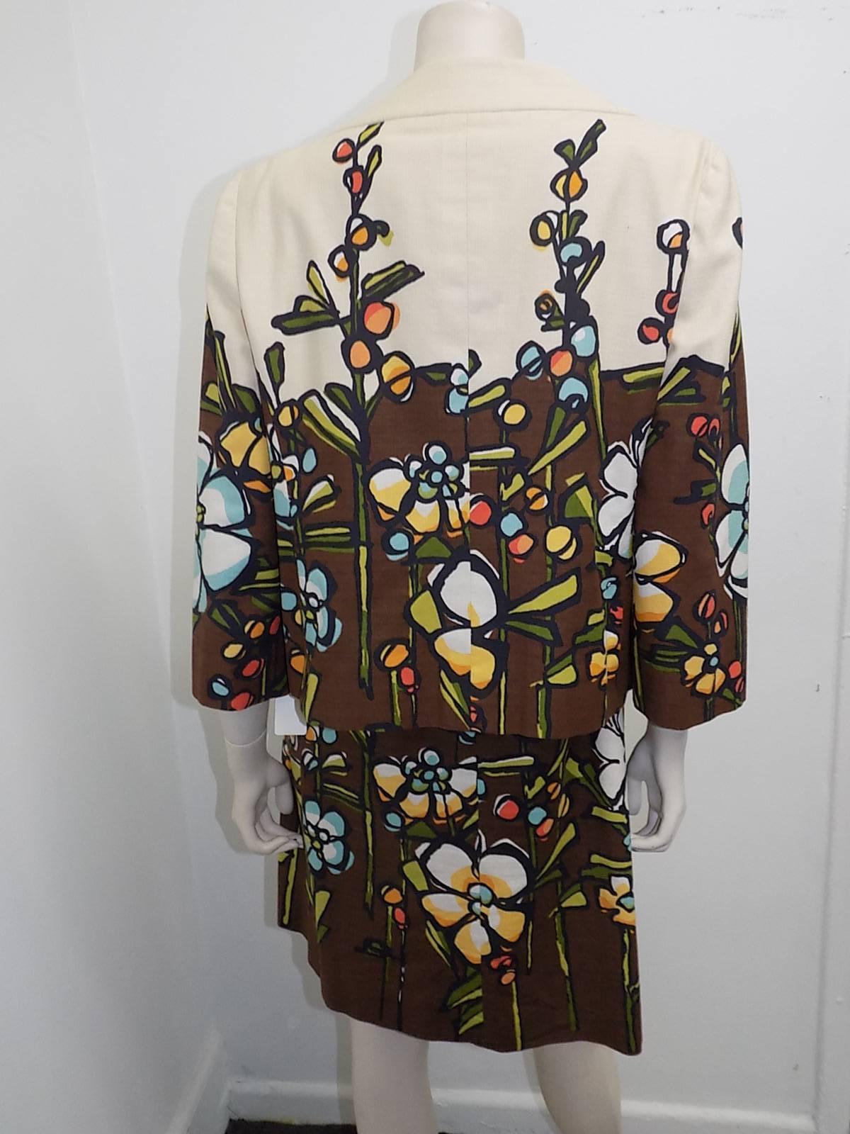 Moschino Rare   Dress and Jacket Cotton  Ensemble For Sale 3