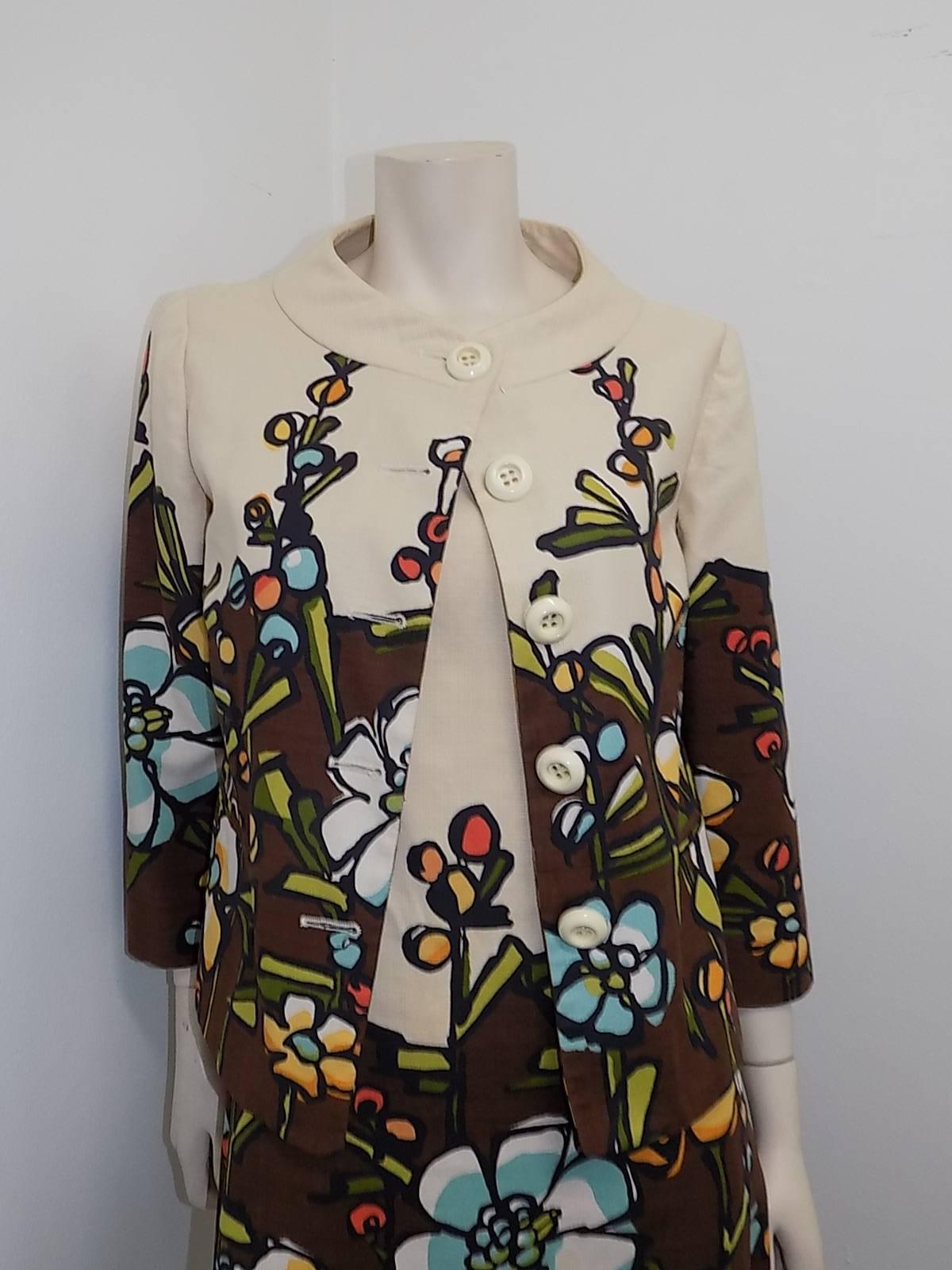 Moschino Rare   Dress and Jacket Cotton  Ensemble For Sale 2