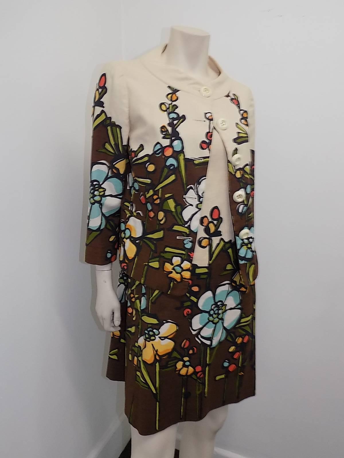 Moschino Rare   Dress and Jacket Cotton  Ensemble For Sale 1