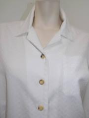 Hermes white Cotton shirt Blouse with horne buttons