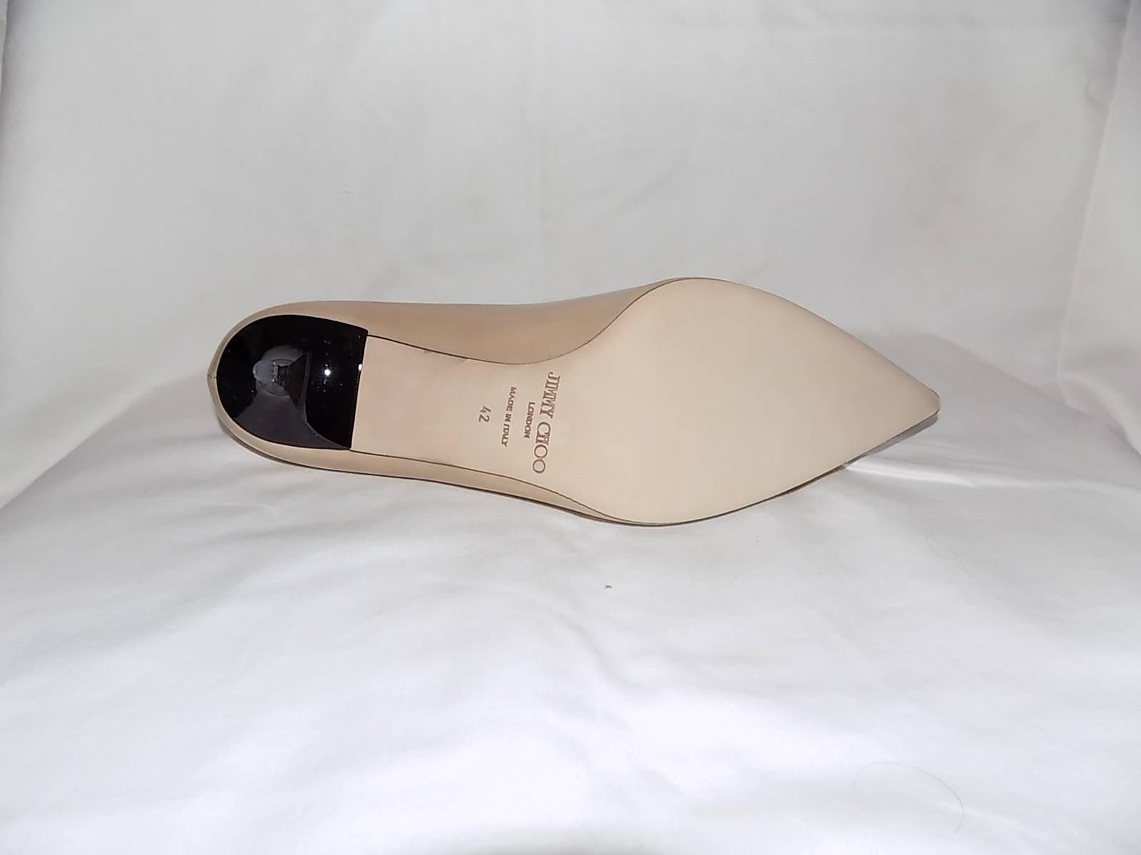 Women's Jimmy Choo Nude and Black Owlet shoes   For Sale